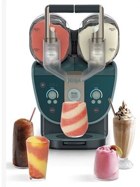 Ninja™ SLUSHi™ Twist Slushie Machine in green, 10+ Servings